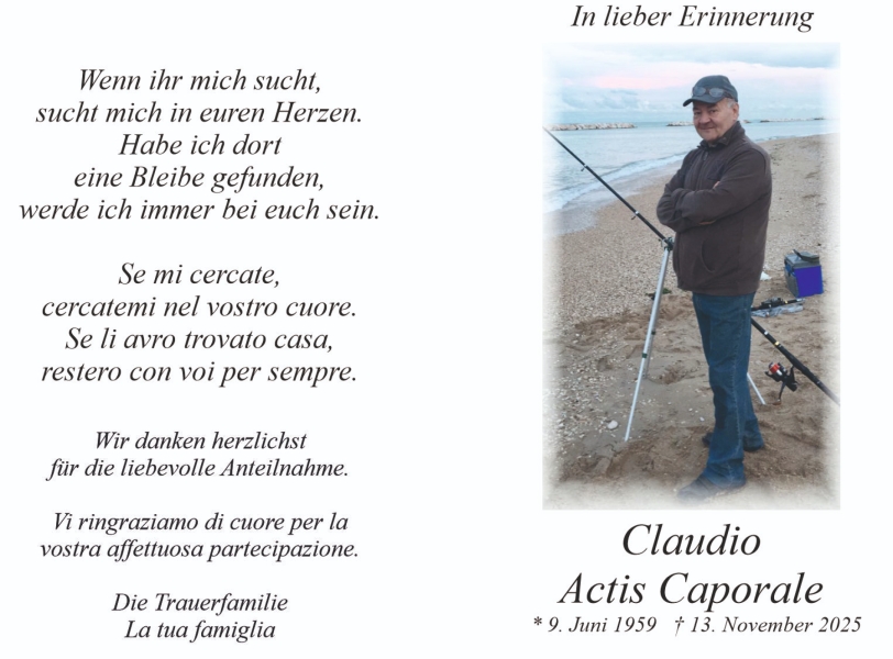 Parte von Claudio Actis Caporale