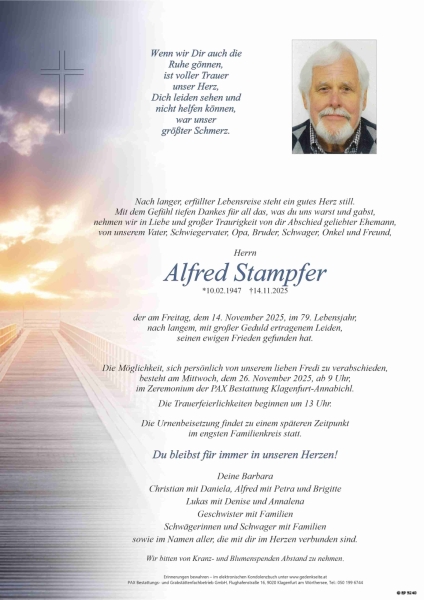 Parte von Alfred  Stampfer