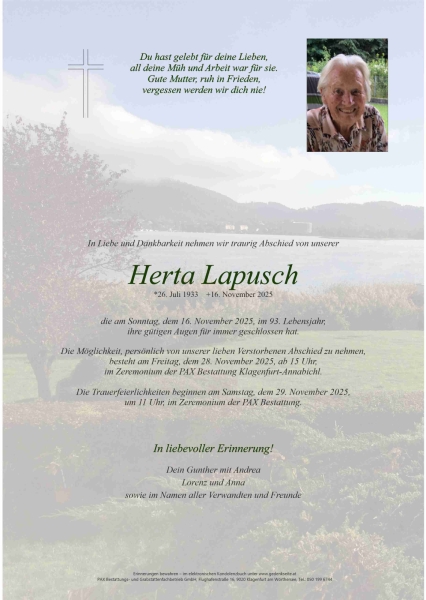 Parte Herta Lapusch