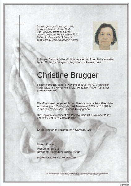 Parte von Christine Brugger