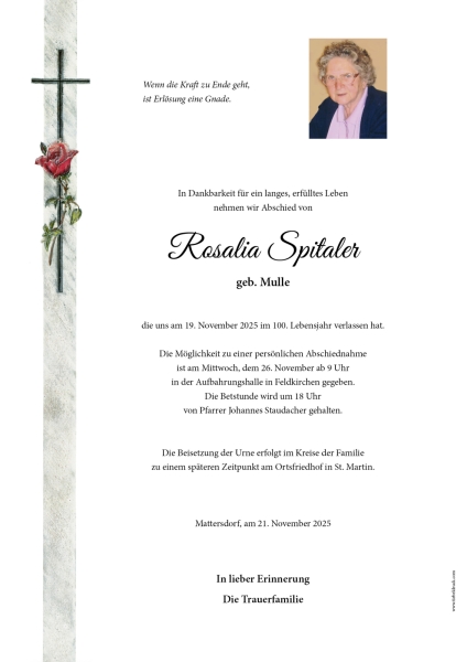 Parte Rosalia Spitaler