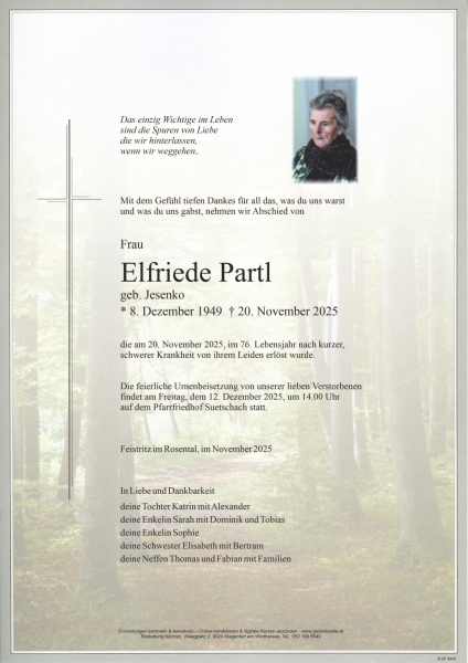 Parte Elfriede Partl