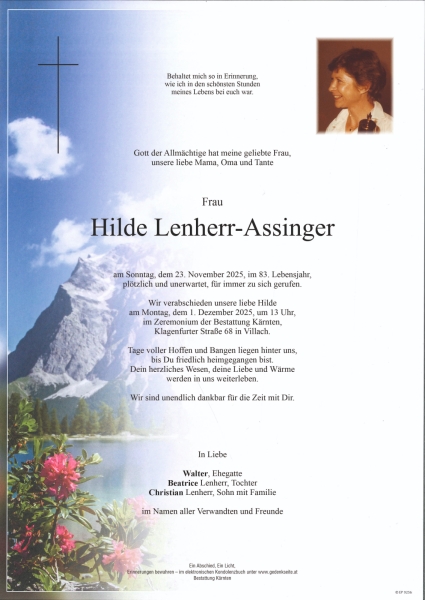 Parte Hilde Lenherr-Assinger