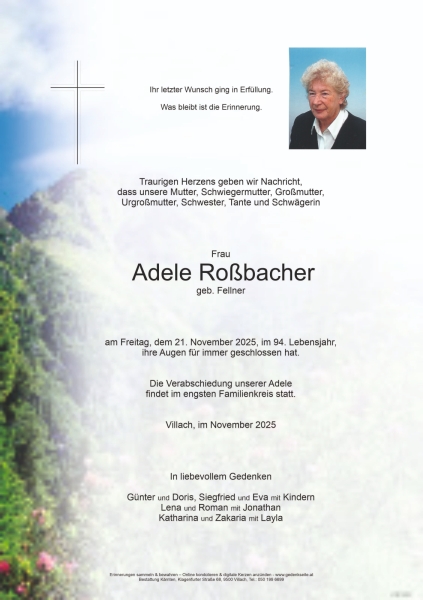 Parte Adele Roßbacher