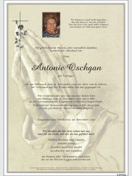 Parte Antonie  Oschgan 