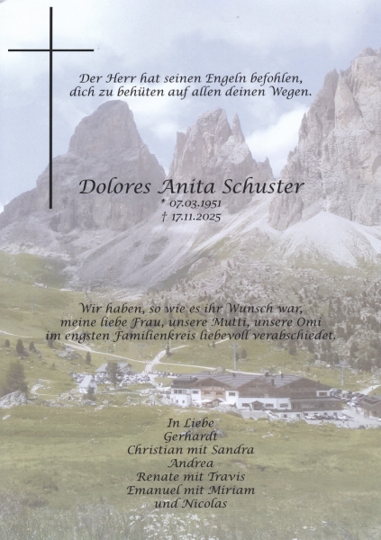 Parte Dolores Anita  Schuster