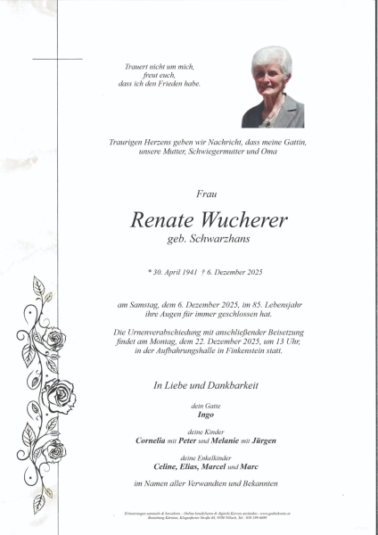 Parte von Renate  Wucherer