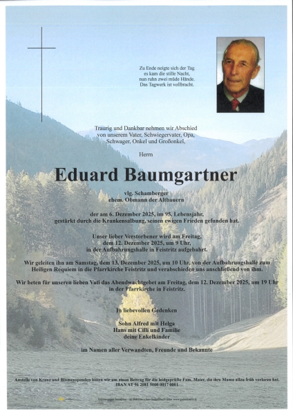 Parte von Eduard Baumgartner