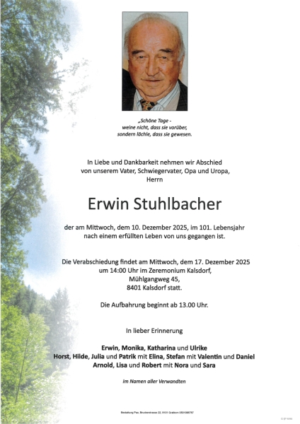 Parte Erwin Stuhlbacher