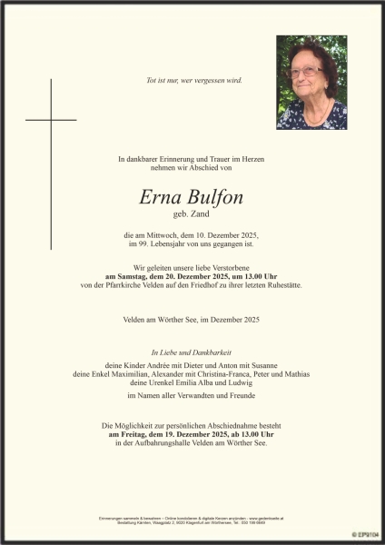 Parte Erna Bulfon