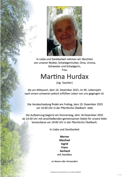 Parte Martina Hurdax