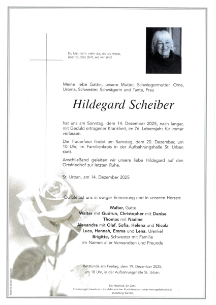 Parte Hildegard  Scheiber