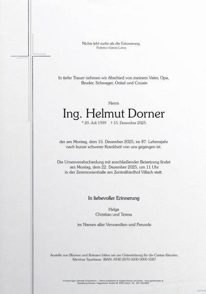 Parte Ing. Helmut  Dorner