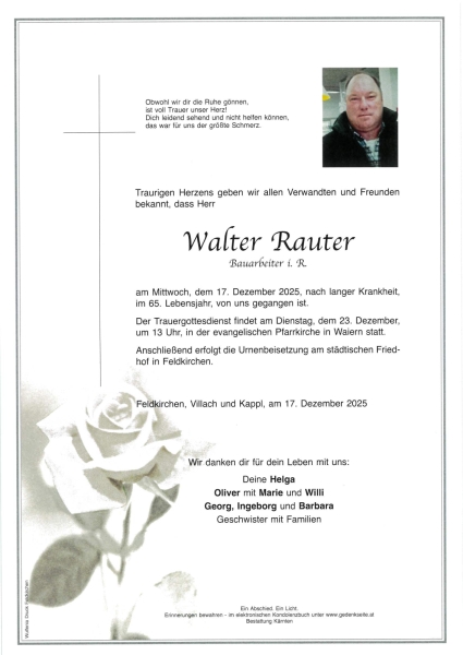 Parte von Walter  Rauter