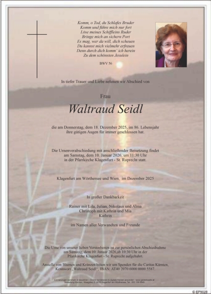 Parte von Waltraud Seidl