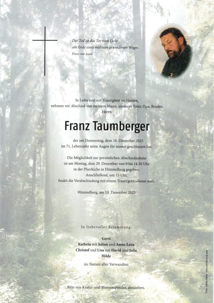Parte von Franz Taumberger