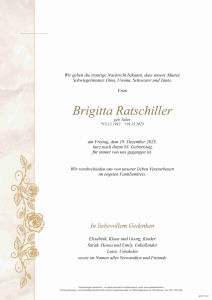 Parte Brigitta  Ratschiller