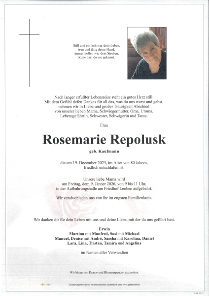 Parte von Rosemarie Repolusk