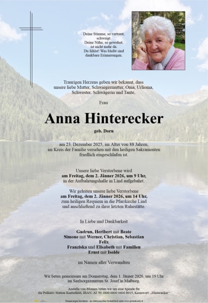 Parte Anna  Hinterecker
