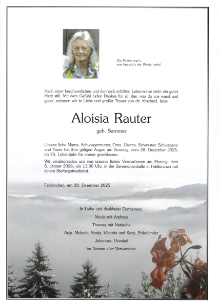 Parte Aloisia  Rauter