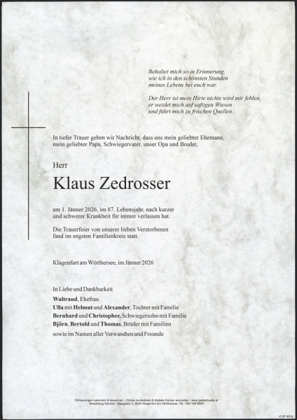 Parte Klaus Zedrosser