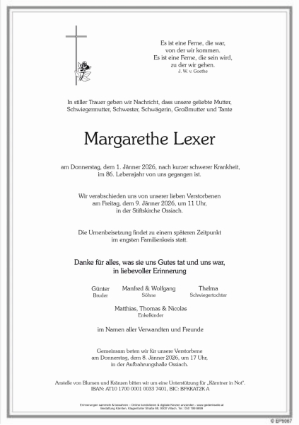 Parte Margarethe Lexer