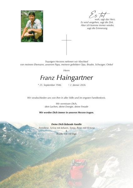 Parte Franz Haingartner