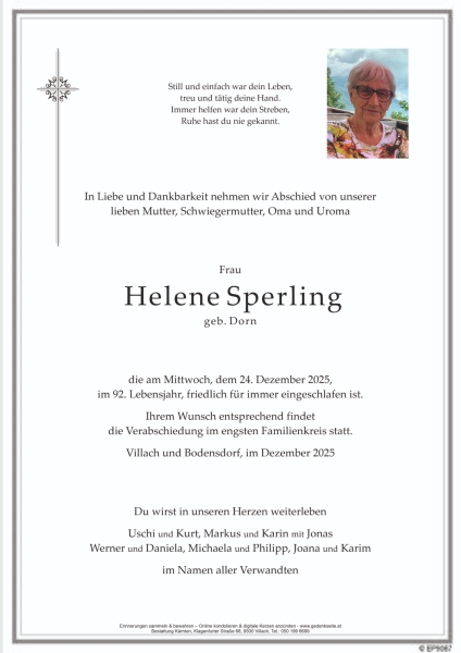 Parte Helene Sperling