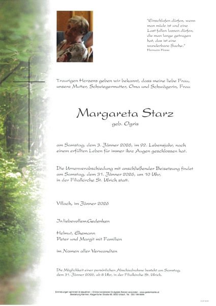 Parte Margareta Starz