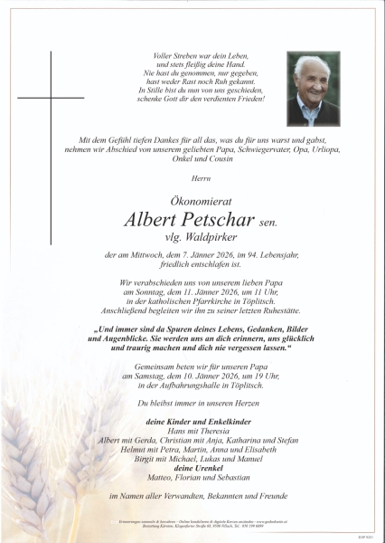 Parte von Albert Petschar