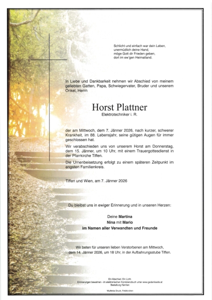 Parte von Horst Plattner