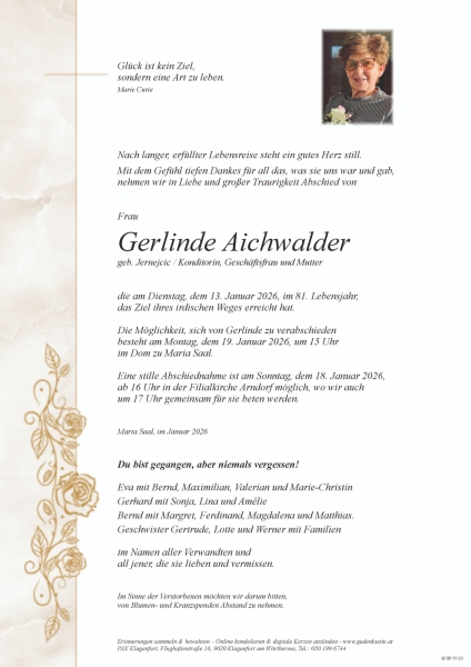 Parte von Gerlinde Aichwalder