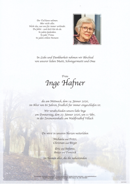 Parte von Inge Hafner