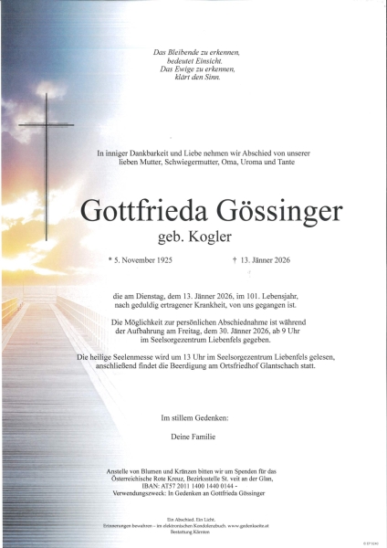 Parte von Gottfrieda Gössinger