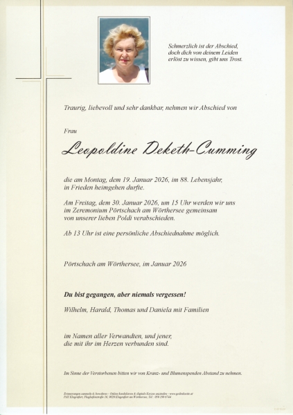 Parte Leopoldine Deketh-Cumming