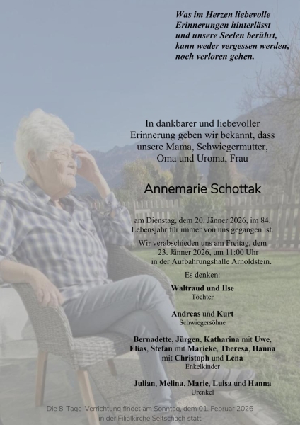 Parte von Annemarie Schottak