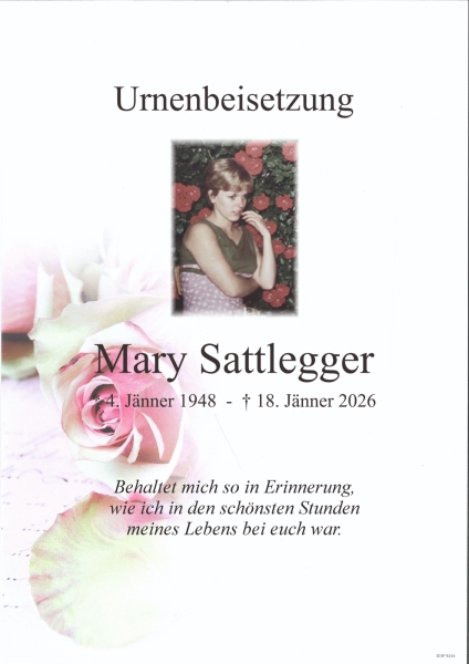 Parte von Mary Sattlegger