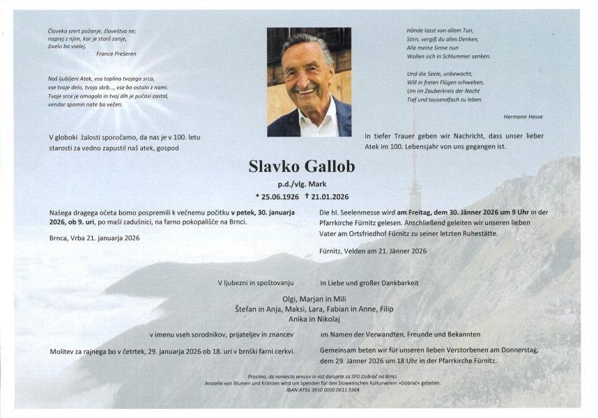 Parte Ing. Alois Gallob