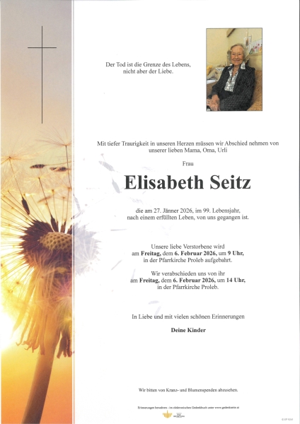 Parte Elisabeth  Seitz