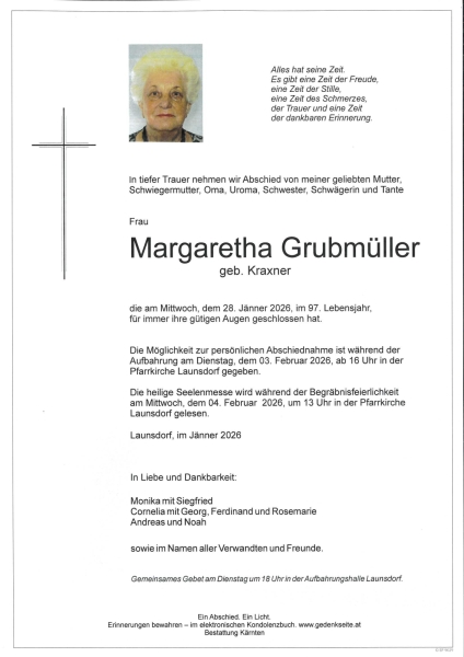 Parte Margaretha Grubmüller
