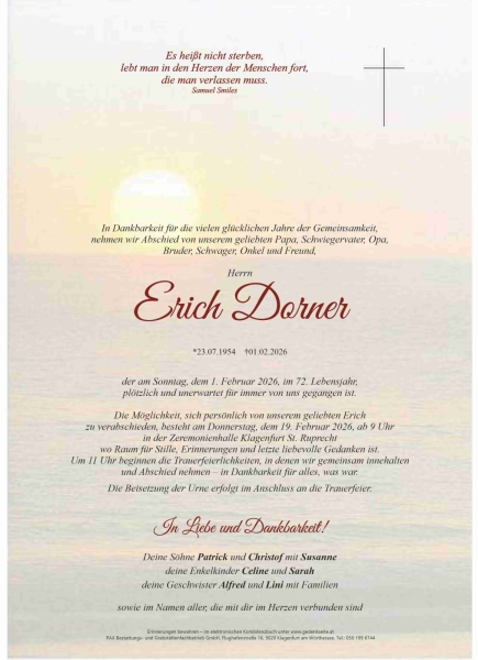 Parte von Erich Dorner