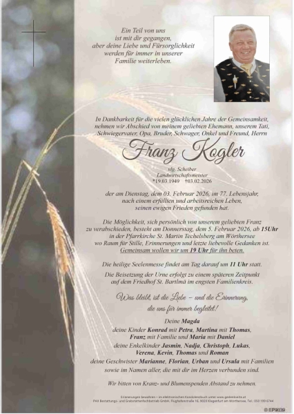 Parte von Franz  Kogler