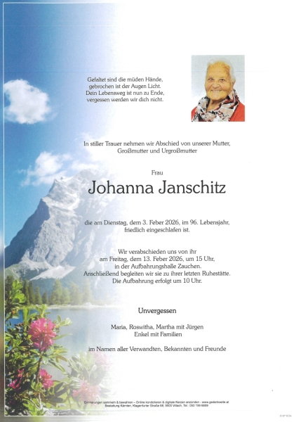 Parte von Johanna  Janschitz