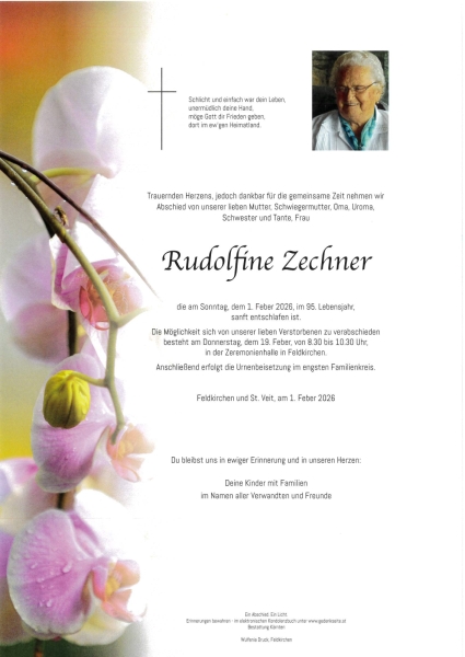 Parte von Rudolfine  Zechner