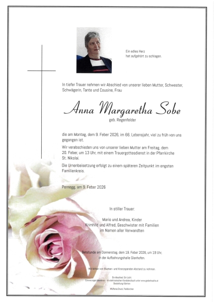 Parte von Anna Margaretha Sobe