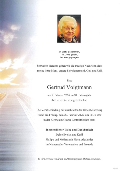 Parte von Gertrud  Voigtmann