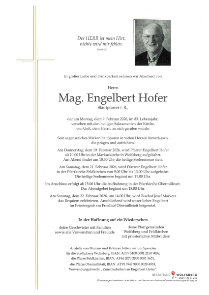 Parte von Engelbert  Hofer