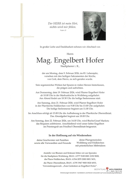 Parte von Engelbert  Hofer