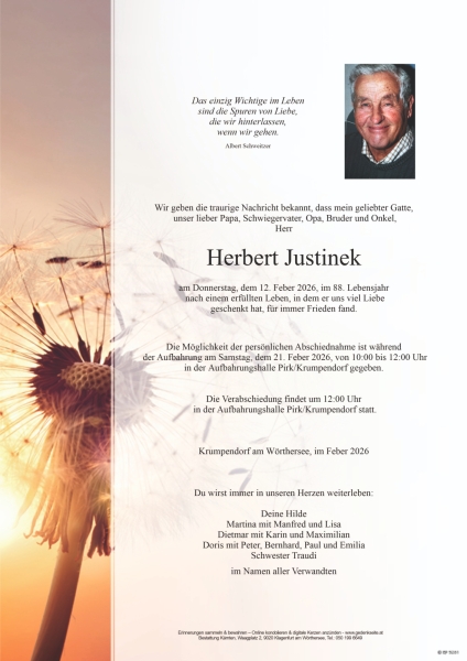 Parte von Herbert  Justinek