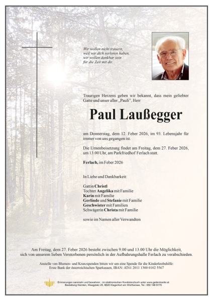 Parte von Paul Laußegger